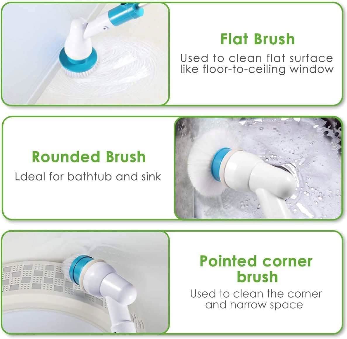 Electric Spin Scrubber Cordless Scrubber Brush with Long Handle DailySale