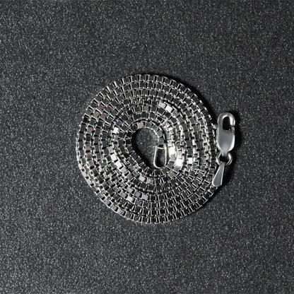 14k White Gold Classic Box Chain 1.4mm Bids.com