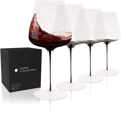 Hotel Collection Smoke Stem Red Wine Glasses  | 4 Glasses DailySale