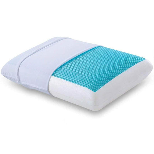 Comfort and Relax Reversible Memory Foam Gel Pillow - King DailySale