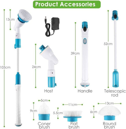 Electric Spin Scrubber Cordless Scrubber Brush with Long Handle DailySale