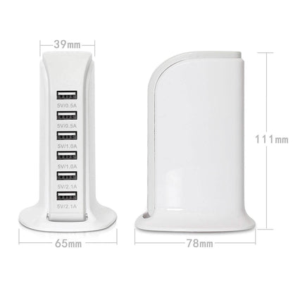 40-Watt 6-Port USB Charging Station for Smart Phones and Tablets DailySale