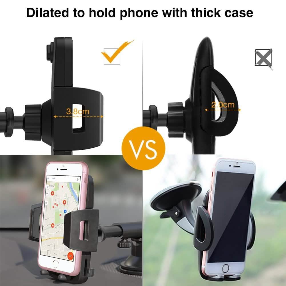 Car Phone Mount, VUP Windshield Phone Holder Car Mount DailySale