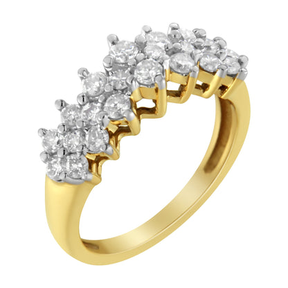 10K Yellow Gold Round Diamond Ring (1 cttw, J-K Color, I1-I2 Clarity) Bids.com