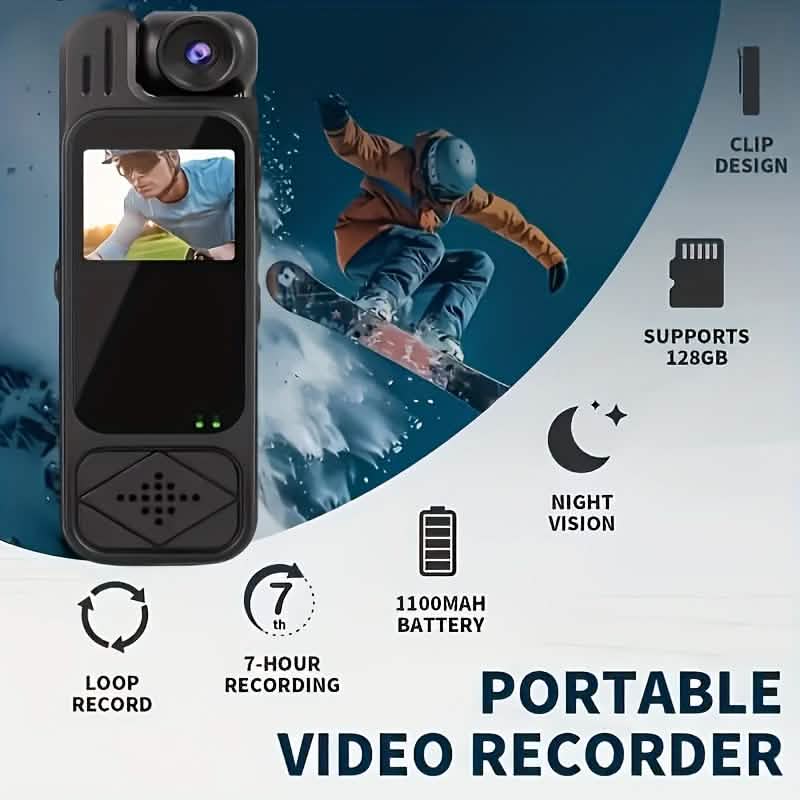 Premium Portable Body Camera Recorder – HD, SD Card Compatible DailySale