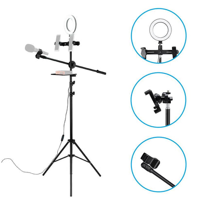 6.3" Multi-function Selfie Ring Light with Tripod Stand DailySale