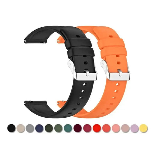 Amazfit Balance, GTR, GTS & Bip Grooved Silicone Band, 12 Colors BandsCo Straps