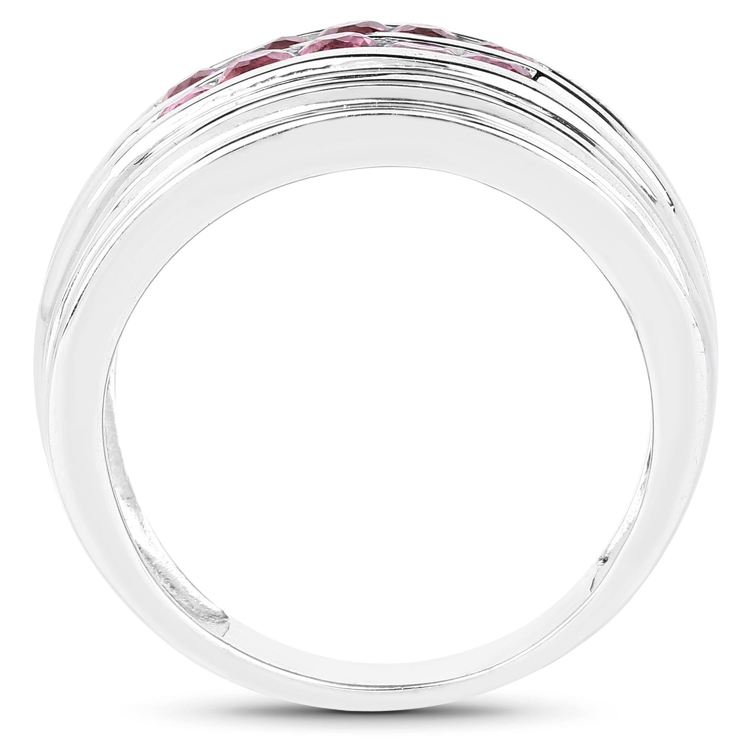 1.00 Carat Genuine Pink Tourmaline .925 Sterling Silver Ring Bids.com