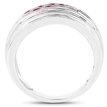 1.00 Carat Genuine Pink Tourmaline .925 Sterling Silver Ring Bids.com