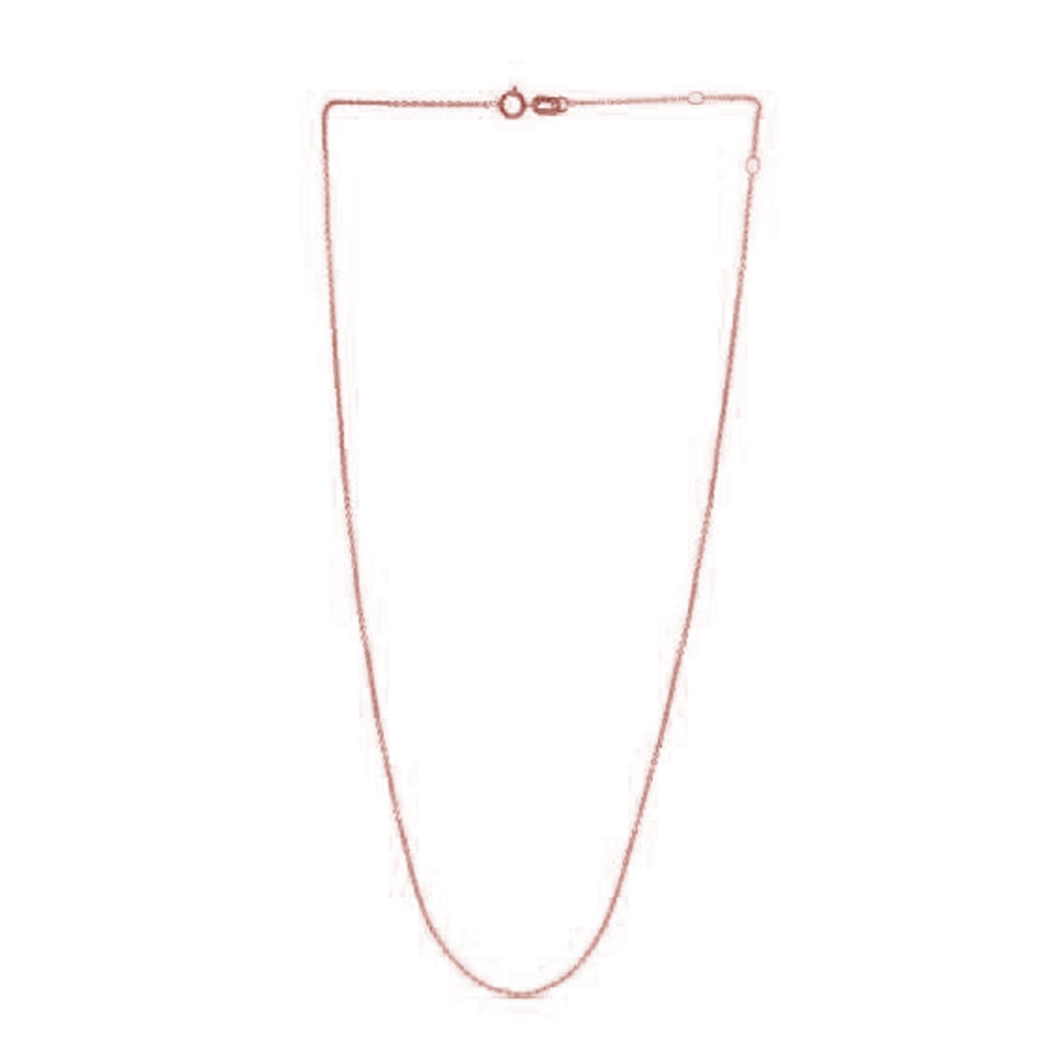 Adjustable Cable Chain in 14k Rose Gold (0.97 mm) Bids.com