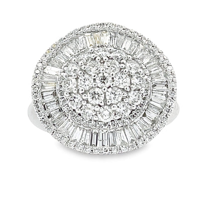 Genuine 2.00ct Diamond Ring 14KT White Gold Bids.com