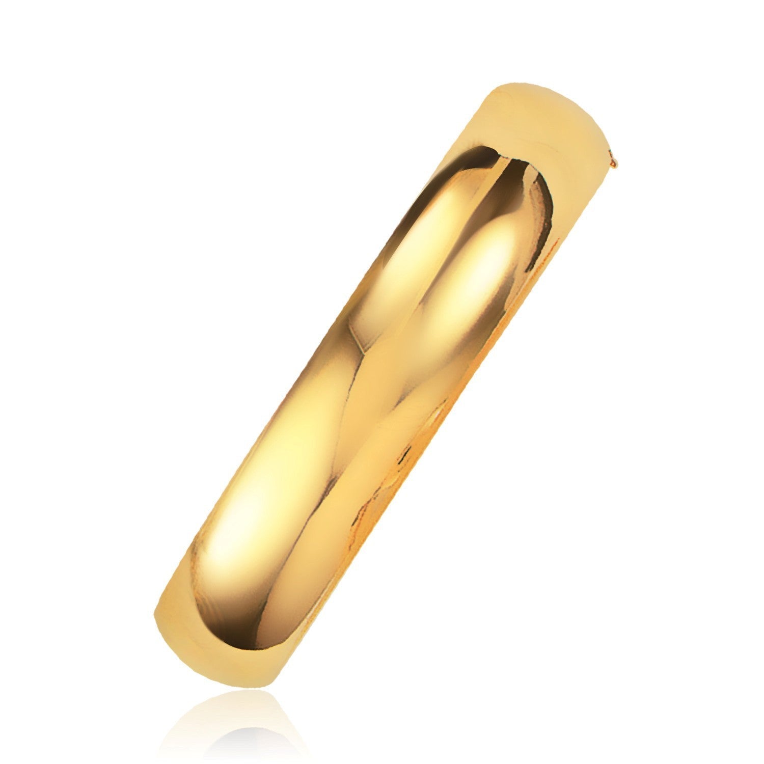 Classic Bangle in 14k Yellow Gold (13.5mm) Bids.com