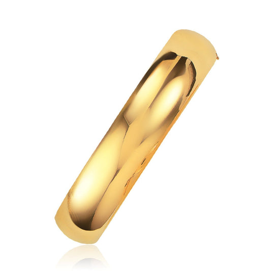 Classic Bangle in 14k Yellow Gold (13.5mm) Bids.com