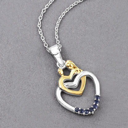 0.14 Carat Genuine Blue Sapphire .925 Sterling Silver Pendant Bids.com