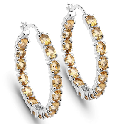 4.80 Carat Genuine Citrine .925 Sterling Silver Earrings Bids.com