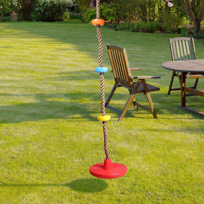 6.5 Ft. Climbing Rope Swing Disc Swing Seat for Kids DailySale