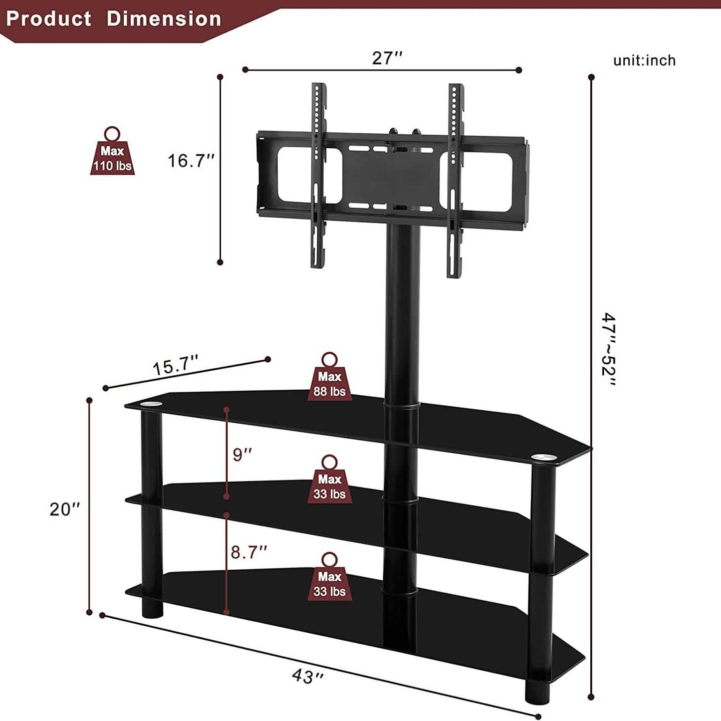 65-Inch Universal TV Stand DailySale