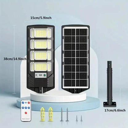 Bright Solar Street Light with Wide Angle Motion Sensor and Remote Control DailySale