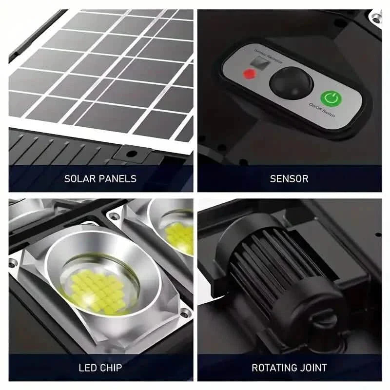 Bright Solar Street Light with Wide Angle Motion Sensor and Remote Control DailySale