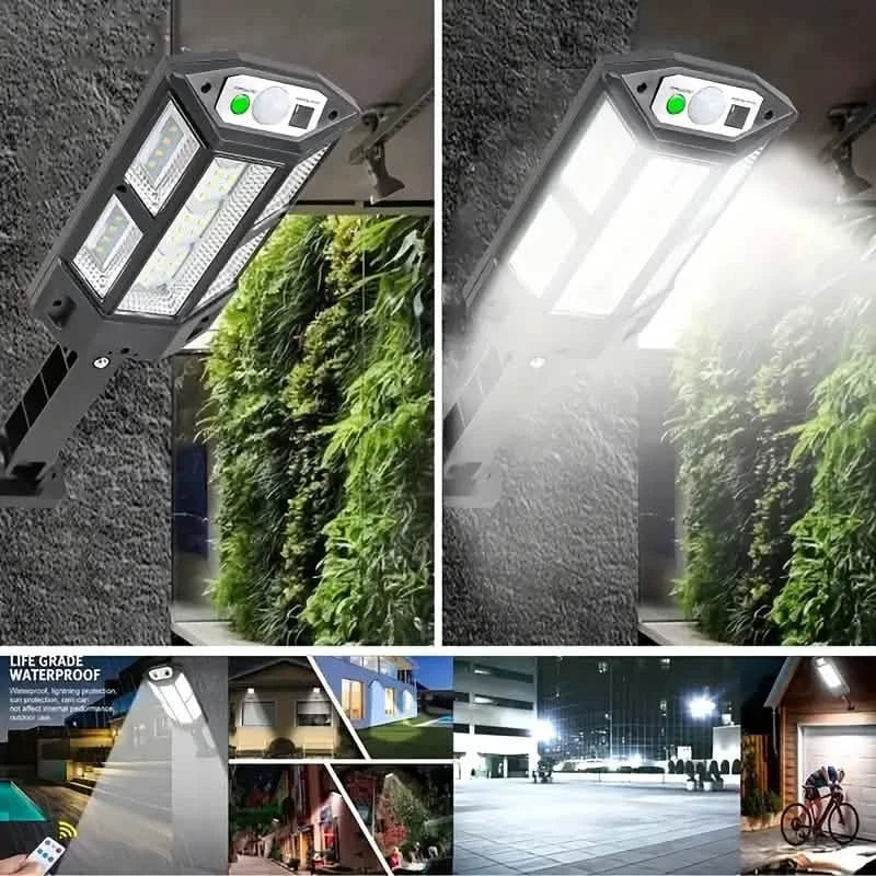 6500K Bright LED Solar Wall Light 3 Lighting Mode Light DailySale