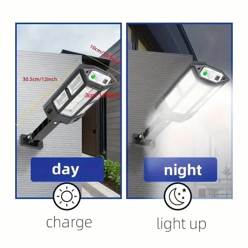 6500K Bright LED Solar Wall Light 3 Lighting Mode Light DailySale