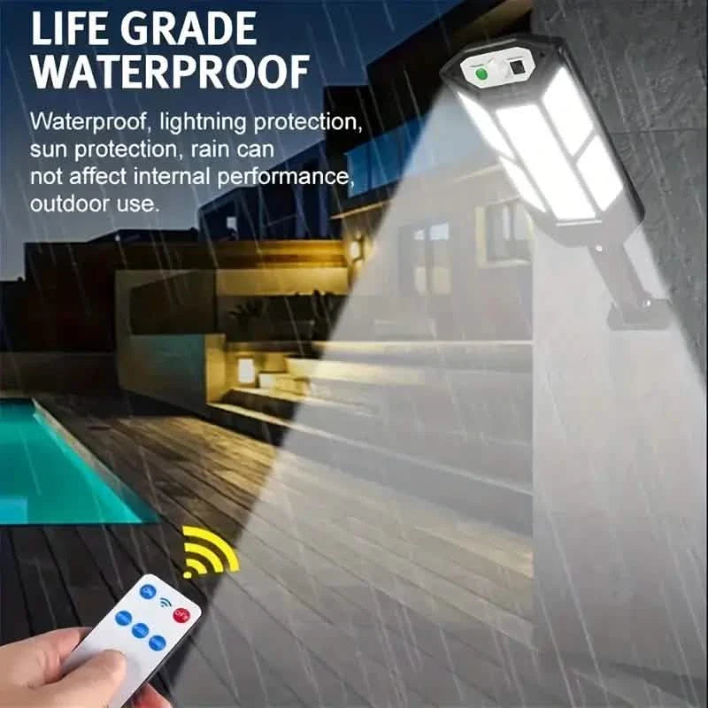 6500K Bright LED Solar Wall Light 3 Lighting Mode Light DailySale