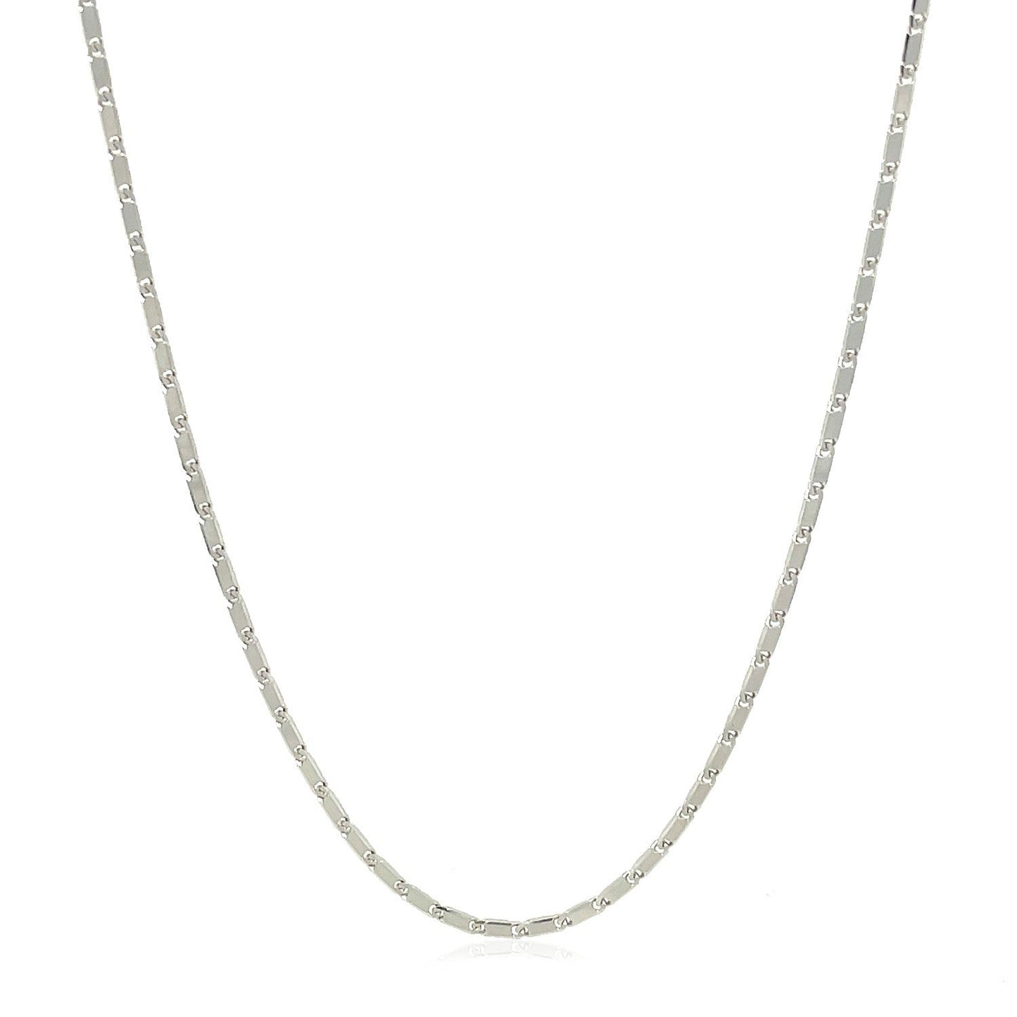 14k White Gold Lumina Pendant Chain 1.0mm Bids.com