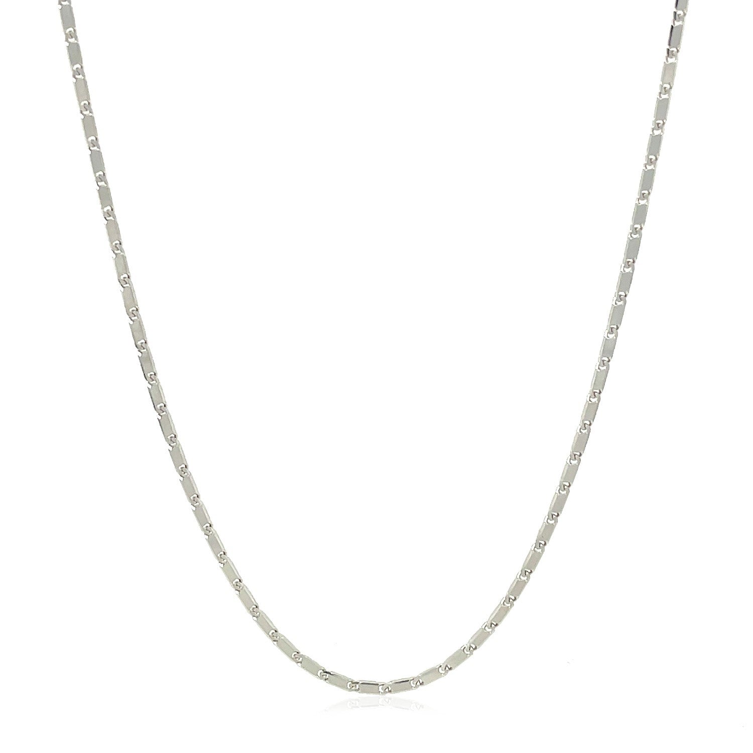 14k White Gold Lumina Pendant Chain 1.0mm Bids.com
