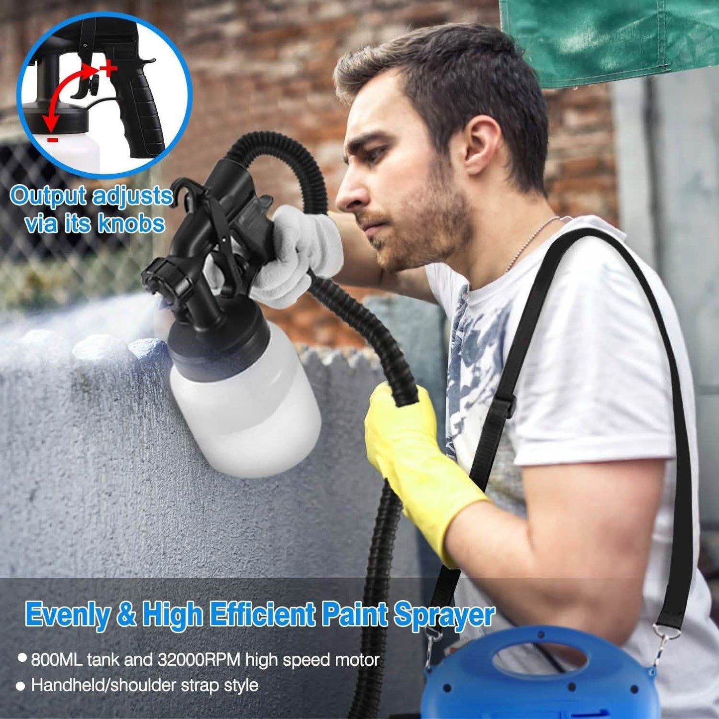 650W/800ML Paint Sprayer DailySale