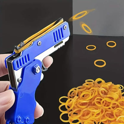 Foldable Metal Rubber Band Launcher Toy Keychain DailySale
