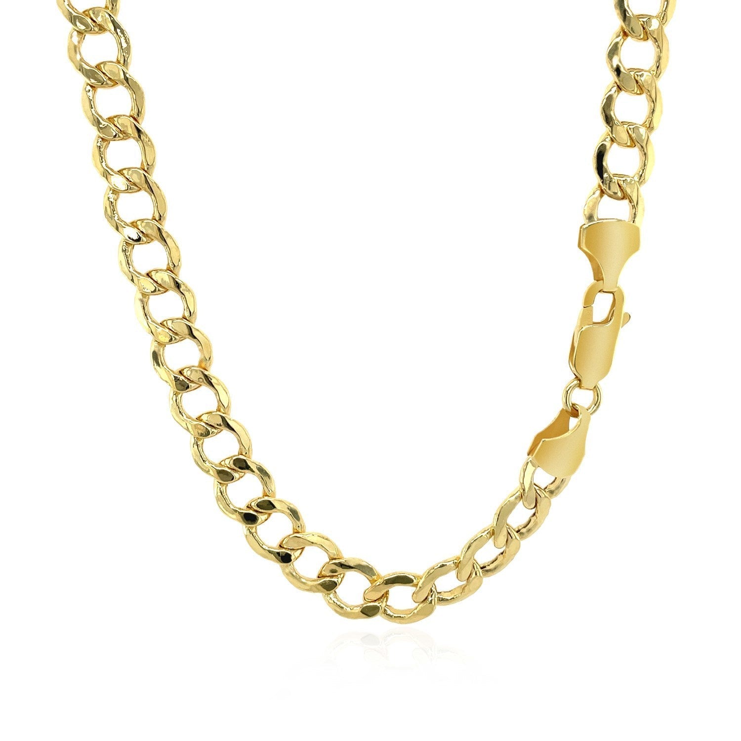 6.2mm 14k Yellow Gold Curb Chain Bids.com
