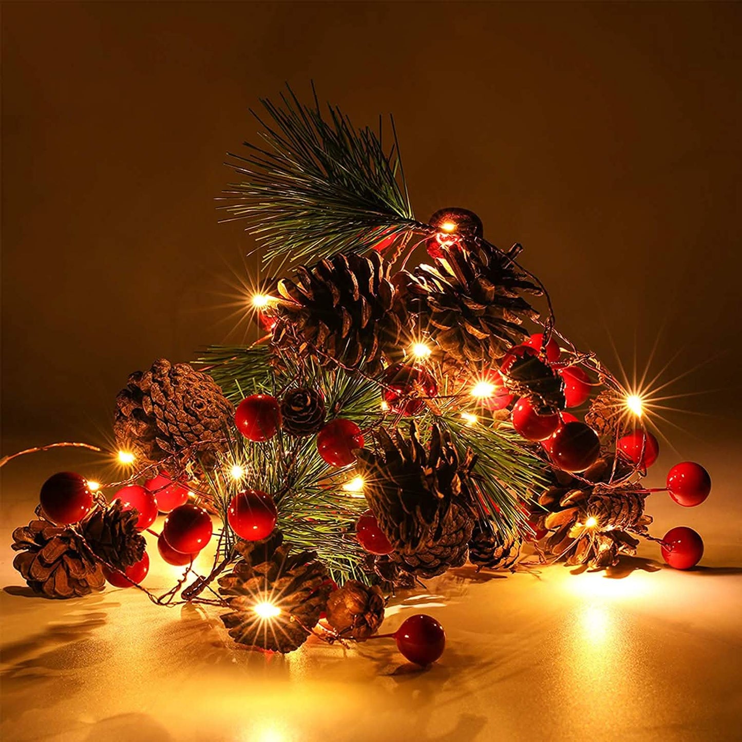6.5Ft. 20 LED Christmas Garland with Lights DailySale
