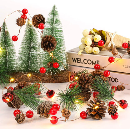 6.5Ft. 20 LED Christmas Garland with Lights DailySale