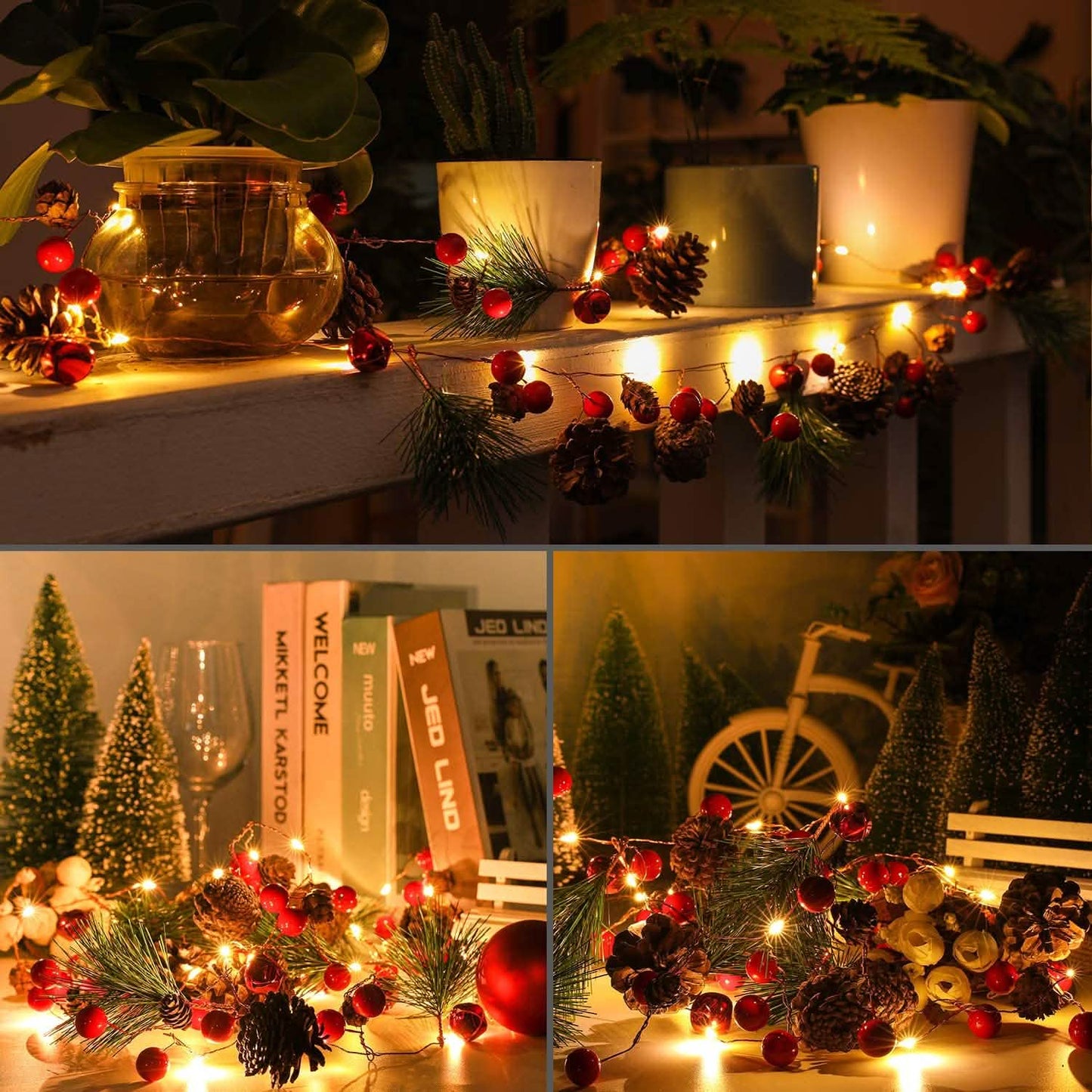 6.5Ft. 20 LED Christmas Garland with Lights DailySale
