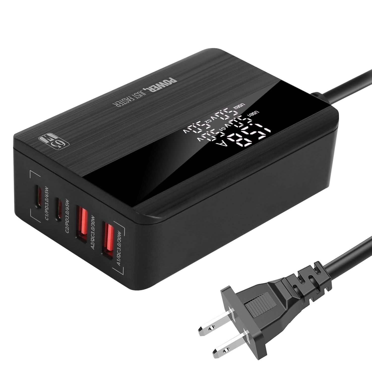 65W 4 USB Port Fast Wall Charger DailySale