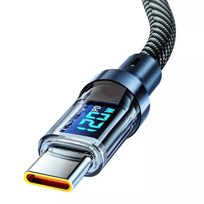 6.6 Ft. Super Fast Charging Cable 120W 6A USB to Type C Charge Cable with LCD Display DailySale