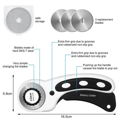 66-Piece: Rotary Cutter Tool Kit DailySale