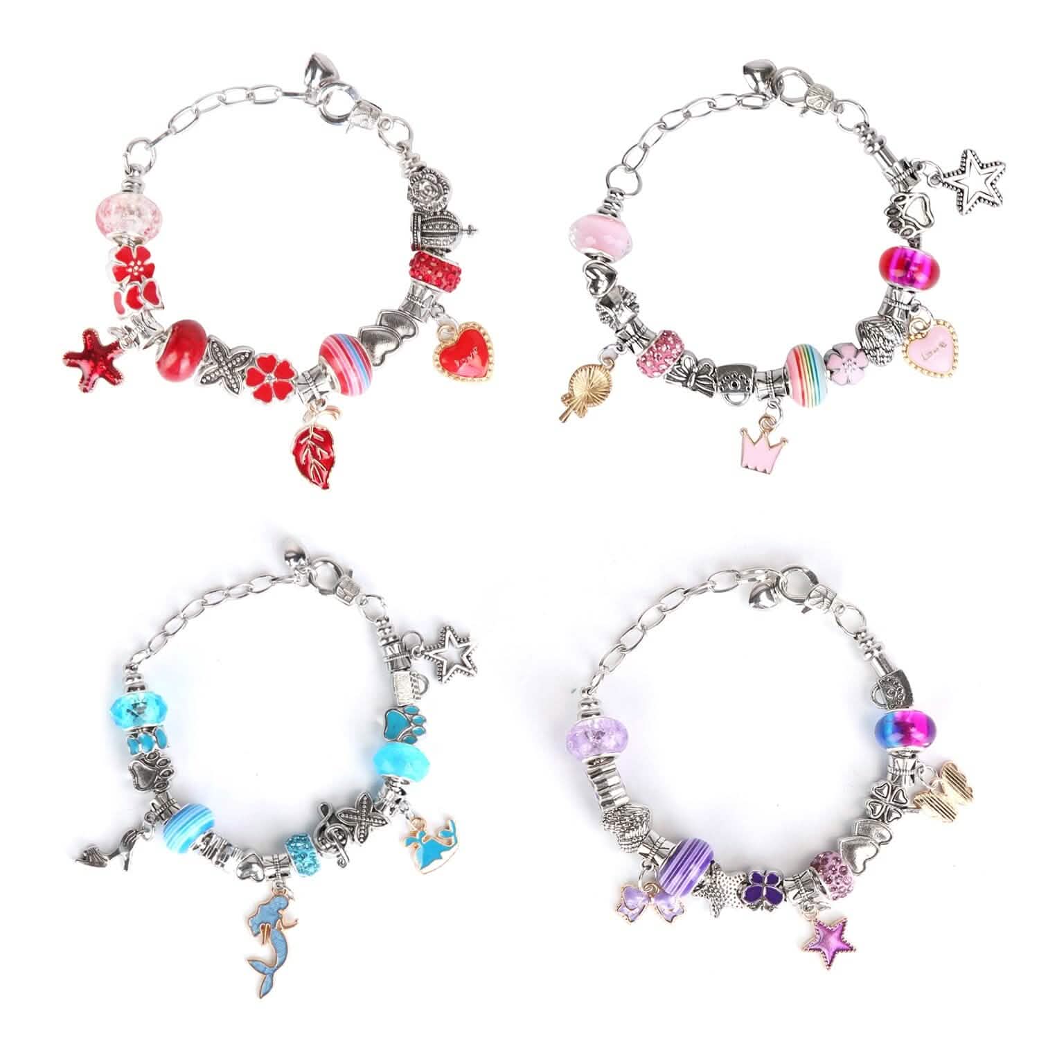 66-Pieces: Charm Bracelet Making Kit DailySale