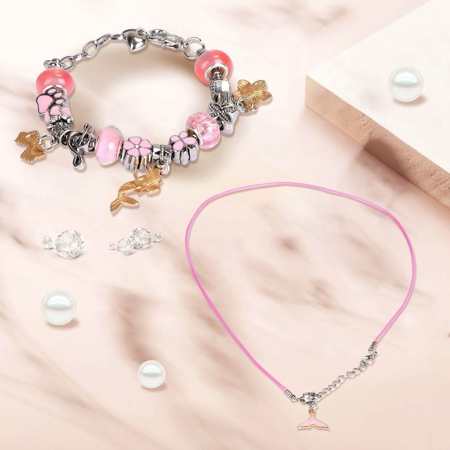 66-Pieces: Charm Bracelet Making Kit DailySale