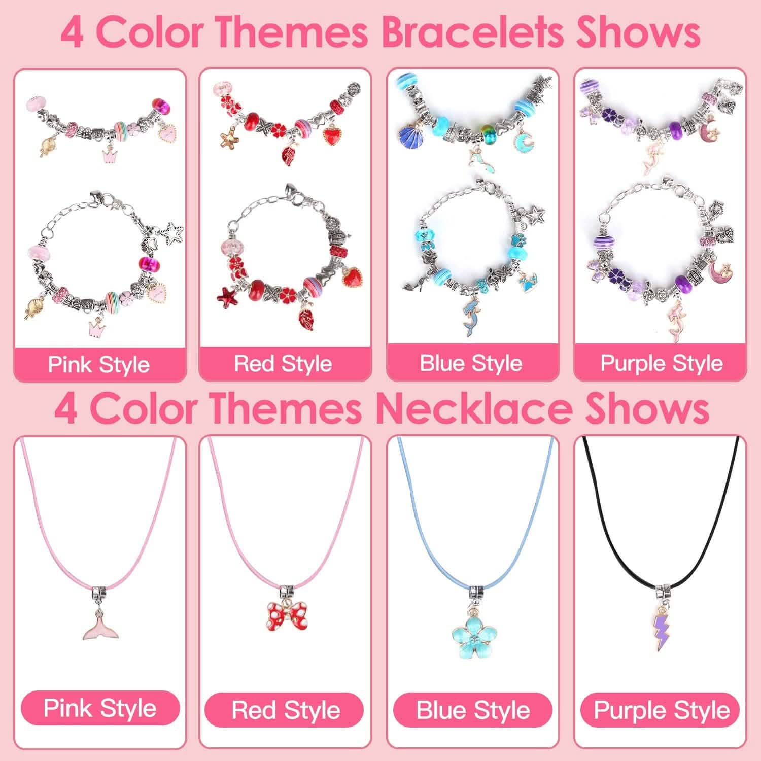 66-Pieces: Charm Bracelet Making Kit DailySale