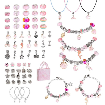 66-Pieces: Charm Bracelet Making Kit DailySale