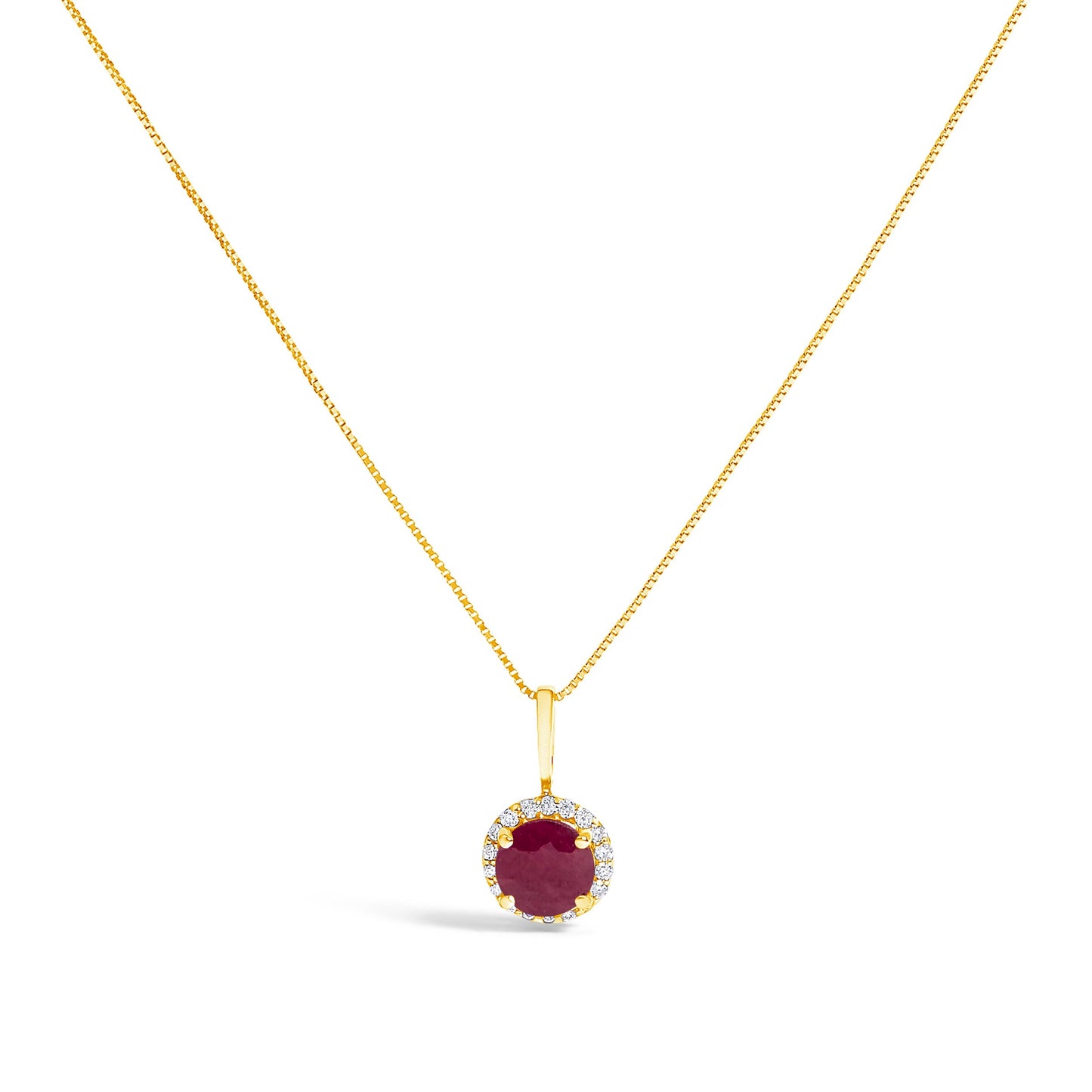 10K White Gold Purple Amethyst and 1/10 Cttw Diamond Accent Halo Pendant Necklace Bids.com