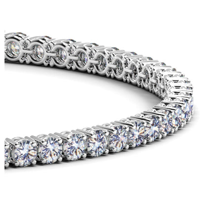 Lab Grown Round Diamond Tennis Bracelet in 14k White Gold (5 cctw  F/G  VS2/SI1) Bids.com