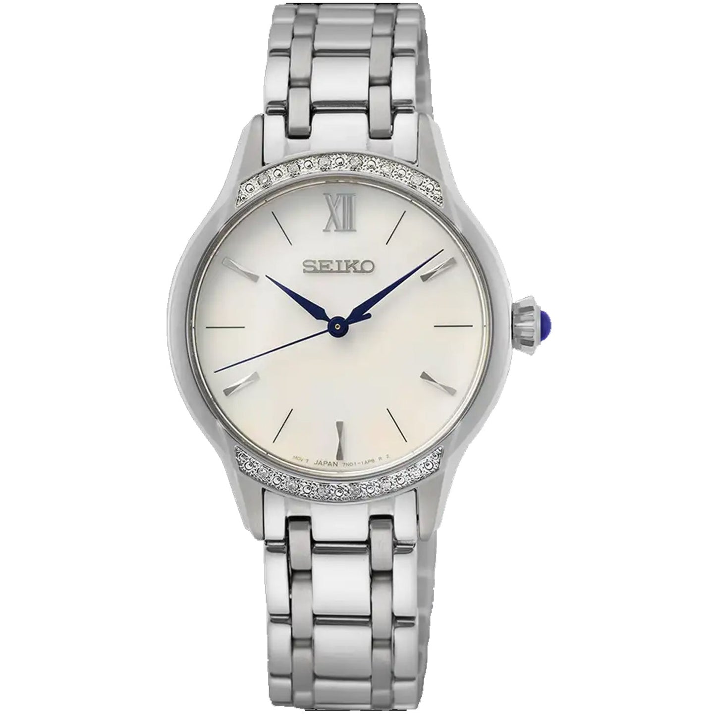 Seiko Women's Stainless Steel White Dial Bids.com