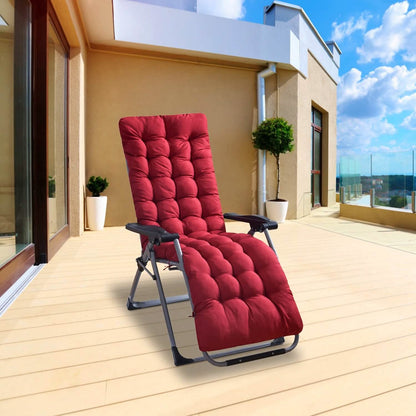 67x22in Chaise Lounger Cushion Recliner Rocking Chair Sofa DailySale