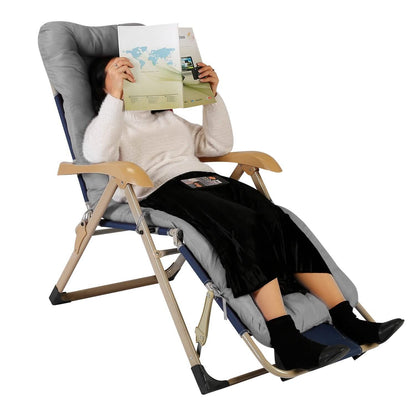 67x22in Chaise Lounger Cushion Recliner Rocking Chair Sofa DailySale