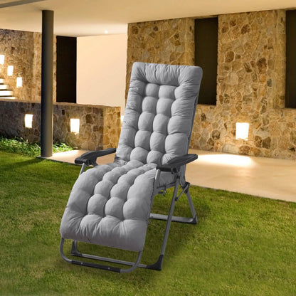 67x22in Chaise Lounger Cushion Recliner Rocking Chair Sofa DailySale