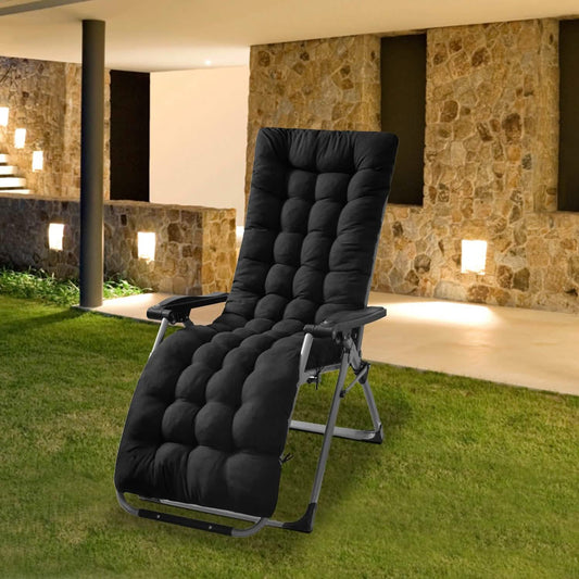67x22in Chaise Lounger Cushion Recliner Rocking Chair Sofa DailySale