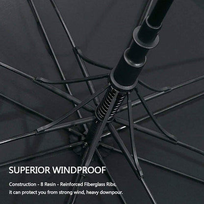 68" Automatic Open Golf Umbrella - Black DailySale