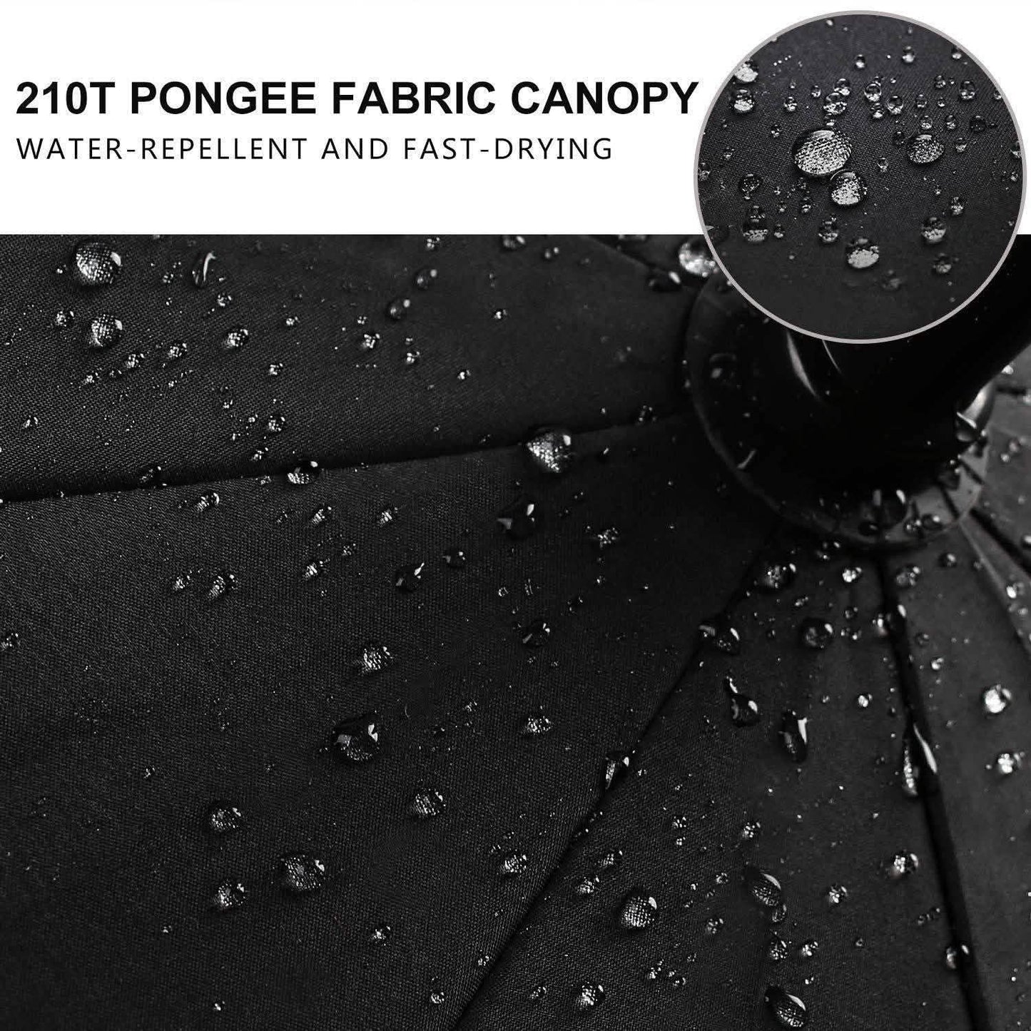 68" Automatic Open Golf Umbrella - Black DailySale
